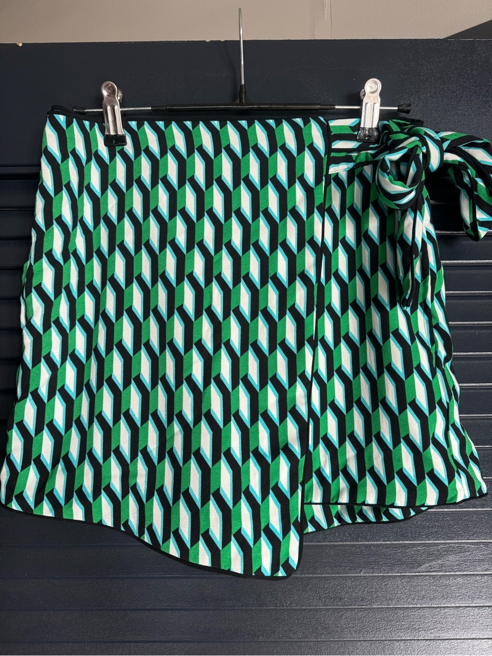 DVF x Target Arrow Geo Green Wrap Mini Skort XS